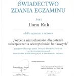 Związek Banków Polskich świadectwo zdania egzaminu wycena nieruchomości dla potrzeb zabezpieczenia wierzytelności bankowych