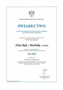 Świadectwo uprawnienia zawodowe rzeczoznawcy majątkowego